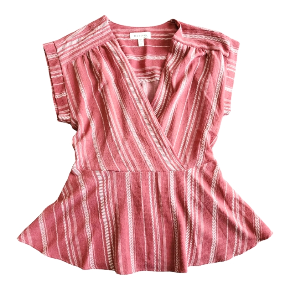 Monteau Women's V-neck blouse